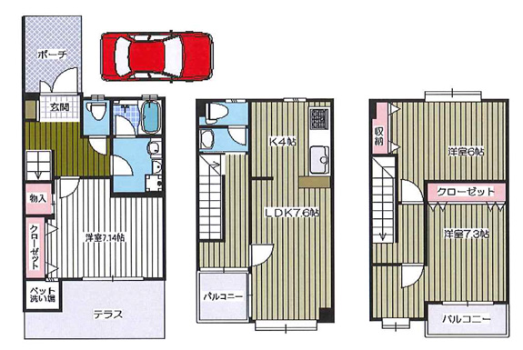 シャノアール　202号室　402号室